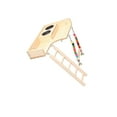 thumbnail image 2 of pitrice Pet Bird Parrot Playground Wooden Ladder Toy Interactive Platform Accessory, 2 of 9