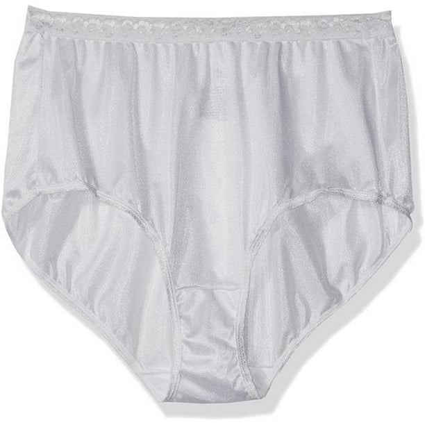 Just My Size Just My Size 400006121349 Nylon Briefs Panties, White