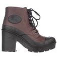 thumbnail image 4 of Womens Hunter Original Block Heel Lace Up Rainboots, Umber/Black, 4 of 6