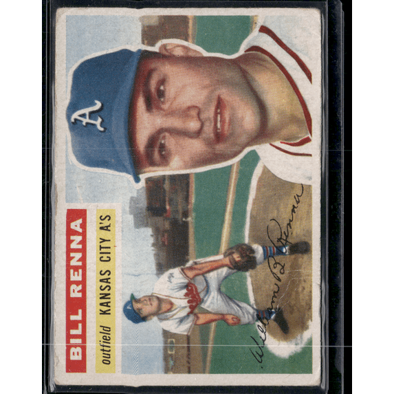 1956 Topps Bill Renna #82 Surface Wrinkles Baseball Card - Walmart.com