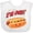 AA-White, variant on Inktastic Im One Hot Dog First Birthday Boys or Girls Baby Bib
