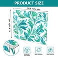 thumbnail image 3 of 13.4" x 16.5" Food-Grade Acrylic Cutting Board Non-Slip Kitchen Chopping Board Teal Swirl Damask Pattern, 3 of 7