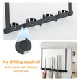 thumbnail image 5 of Xiyztok Door Broom Holder,Wall Mount Broom Holder Mop Hanger with 2 Over Door Hooks Wall Mount Mop and Broom Holder Stainless Steel Utility Broom Gripper Drilling Free, 5 of 10