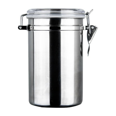 Yardwe Sealed Coffee Bean Container Stainless Steel Container Silver 1Pcs