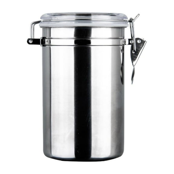 Yardwe Sealed Coffee Bean Container Stainless Steel Container Silver 1Pcs