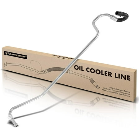 A-Premium Automatic Transmission Oil Cooler Line Hose Assembly Compatible with Ford F-250 Super Duty F-350 Super Duty 2008-2009 5.4L 6.8L
