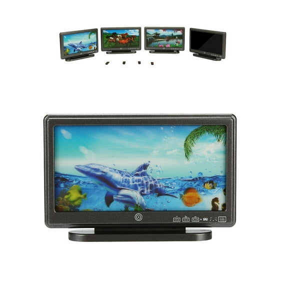 ABPWLY Toys 1/12 Miniature Scene Widescreen Model Dollhouse Accessories Mini TV Kids Toy Plastic Decor 3.34x2.16inch Sports & Outdoor Play Toys