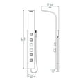 thumbnail image 2 of ALFI brand ABSP10 Modern Stainless Steel Shower Panel with 4 Body Sprays, 2 of 10