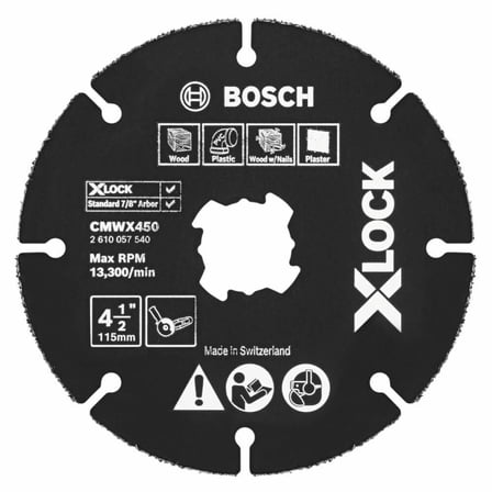Bosch X Lock Carbide Multi Wheel 4 1/2In