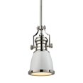 thumbnail image 1 of Elk Lighting Pendentif Chadwick en Blanc Brillant et Nickel Poli, 1 of 2
