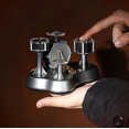 thumbnail image 2 of Mini Drum Model, Finger Drum Set Stable Base Compact Structure ABS Plastic Inbuilt Speaker Rich Details for Collection for Kids, 2 of 5