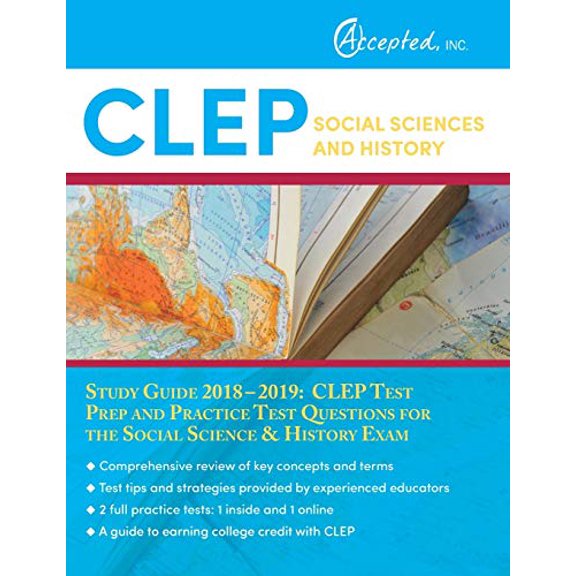 Pre-Owned CLEP Social Sciences and History Study Guide 2018-2019: CLEP Test Prep and Practice Test Questions for the Social Science & History Exam (Paperback) 1635302552 9781635302554