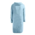 thumbnail image 5 of Women‘s Long Large Classic Cardigans Cable Knit Hood Sweater Oversized Button Duster Coat with Pocket 2024, 5 of 5