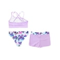 thumbnail image 4 of Zaldita Kids Girls Beachwear Swimsuits Printed Swimming Bathing Suit 3 Pieces Quick Dry Swimwear Butterfly 8, 4 of 7