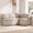 Khaki-4 Seat, variant on ReNest L-Shaped Storage Banquette Sectional, 4-Seat Set with 2-Seat Bench, Corner, and 1-Seat Chair, Khaki