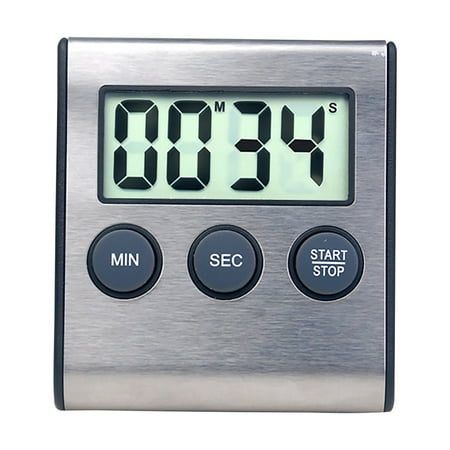 

Jmntiy Digital Mini Alarm Clock Timer 24 Hours Countdown Timer Black Stainless Steel Clearance