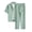 Light Green_AB02, variant on Lumtrix Mens 2 Piece Set Summer Beach Button Down Lapel Short Sleeve Shirt Long Loose Pant with Pockets Vacation Casual Outfit Khaki XL