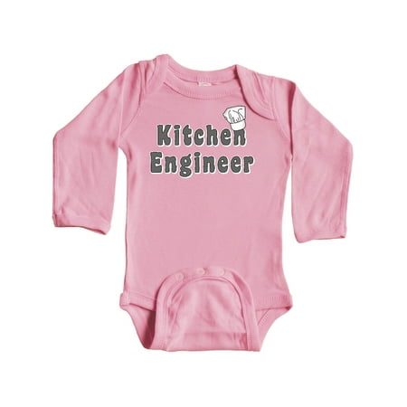 

Inktastic Kitchen Engineer Gray Gift Baby Boy or Baby Girl Long Sleeve Bodysuit