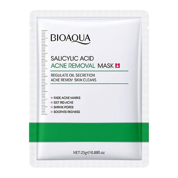 Mascarilla facial YONGSHENG 10 Uds. de ácido salicílico hoja hidratante de poros control de aceite cuidado facial