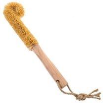 Soimiss Coconut and Wood Bottle Brush with Long Durable Handle for Cleaning Various Sizes of Cups and