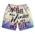 thumbnail image 5 of Goofa Not All Those Who Wander Are Lost Printed Mens Swim Trunks Summer Quick Dry Short Beach Swimwear Bathing Suits-, 5 of 9