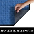 thumbnail image 3 of A1HC Indoor Outdoor Mat, Front and Back Entrance Welcome Mats, Front Patio Mats 36X60 Inches, Non-Slip Easy Clean Entrance Washable Large Size Doormats, Blue Criss Cross, 3 of 8