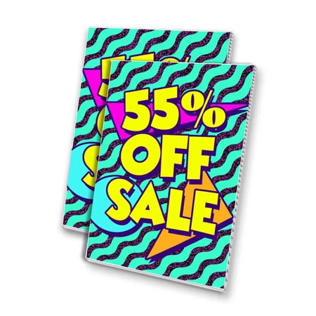 55 Percent Off Sale (24 X 36 ) 4mm Corrugated Plastic Panel Graphics Applied To 1 Side (Pk of 2)