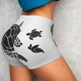 thumbnail image 3 of Picia Family Of Sea Turtles Printed Workout Shorts for Women Seamless Scrunch Butt Lifting High Waisted Yoga Gym Booty Running Moisture-wicking Short Pants-Small, 3 of 9