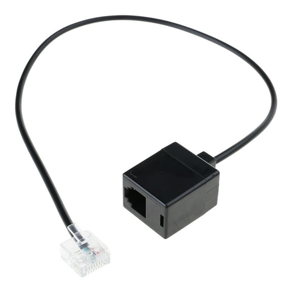 RJ45 To RJ11 Cable Adapter,Convert Networking Connection To Telephone RJ11 Female to RJ45 Male Adapter