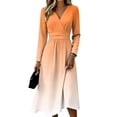 thumbnail image 2 of Women's Summer Floral Maxi Dress Plus Size Flowy Casual V Neck Wrap Dress High Waist A-Line Swing Sundress, 2 of 6