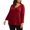 Malbec, variant on Alfani Women's Plus Size Ribbed V-Neck Top (0X, Malbec)