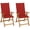 Red, variant on vidaXL Outdoor Recliner Chairs Patio Chair with Cushions Solid Wood Acacia