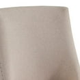 thumbnail image 3 of Upholstered Pine Wood Parson Chairs Set Of 2 Cream And Brown- Saltoro Sherpi, 3 of 5