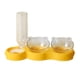 thumbnail image 2 of Alimentador Voladuro Dual Inclinación Extraíble Auto 3 Amarillo Gloria Dispensador de cuencos de gatos, 2 of 9