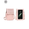 thumbnail image 4 of Luxtrada Cell Phone Bag, PU Leather Cell Phone Purse, Small Crossbody Bag Cell Phone Pouch Shoulder Bag with Touch Screen Window and Removable Strap, Fit for Cellphones below 7 inches, 4 of 11