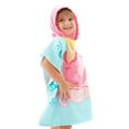 thumbnail image 3 of Hooded Kids Beach Towels - Toddler Bath Towel Girls Boys Swim Cover-ups for Ages 1 to 6 Kids Pool Towels Quick Dry Lightweight Soft Microfiber Poncho Towel 24x24 (Mermaid Seashell), 3 of 7
