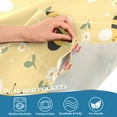 thumbnail image 3 of Yayeee Kitchen Curtains Light Filtering 27"x36" Rod Pocket Short Cafe Window Panel, Cute Bee Pattern, 3 of 7