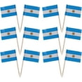 thumbnail image 4 of French Flag 400 pcs Argentinian Decoration Festival Pick National Mini Cuake Topper Argentina Flags Bar Toothpicks Decorative Flag Stick Party Favors Picks Favor Dessert Cupcake Toppers, 4 of 5