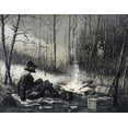 thumbnail image 2 of Remington, Frederic 18x15 White Modern Wood Framed Museum Art Print Titled - The Capture Of The German, 2 of 4