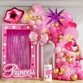 thumbnail image 2 of Hot Pink Balloons Garland Arch Kit, Hot Pink Party Decorations with Lipstick Kiss Bow Balloons for Girls Pink Party Princess Birthday Party Decorations, Baby Bridal Anniversary Doll Theme Party, 2 of 7