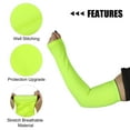 thumbnail image 4 of Unique Bargains 1 Pair Reduce Joint Pain Arm Elbow Compression Sleeve XL Size Fluorescent Green, 4 of 6
