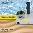 thumbnail image 4 of Outsunny Base de Parasol de Patio avec Roues Support de Parasol Rempli d'Eau, 4 of 10