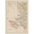 thumbnail image 2 of Cram 23x32 White Modern Wood Framed Museum Art Print Titled - Western Texas - Cram 1892, 2 of 4