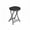 Black, variant on Kselythan Folding Stool,Backless Folding Bar Stool,18-Inch Stool Chair With Handle,Anti-Slip Feet,Portable Round Stool For Bar Stools Kitchen Home Indoor Outdoor Use,1PCS