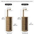 thumbnail image 3 of Wicker Water Hyacinth Freestanding Toilet Paper Holder Stand with Storage, Farmhouse Cove Toilet Paper Stand for Rolls with Cloth Lining, Tissue Holder for Bathroom Decor with Shelf, 3 of 8