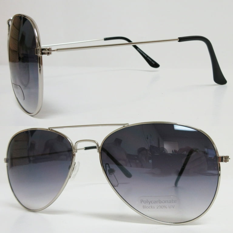 POLARIZED Rectangular Sunglasses Man Metal Black Frame Black Lens Big Size  Classic Style Pilot Military Army Policeman Vintage, Glasses -  Canada
