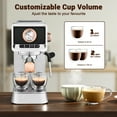 thumbnail image 6 of Mecity 20 Bar Semi-Automatic Espresso Machine with Steam Wand, Brushed Stainless Steel, 6 of 8