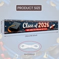 thumbnail image 2 of Red and Blue Grad 2026 Banner Gold Stars Graduation Display Graduation Caps Diploma Scrolls 2026 Grad Backdrop for Graduation Ceremony High School Graduation Graduation Photo Backdrop, 2 of 9