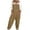 Khaki, variant on Wlynlyn Women Plus Size Cotton Linen Jumpsuits Wide Leg Baggy Overalls Sleeveless Adjustable Suspender 1 Piece Rompers Size XL