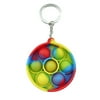 Simple Dimple Toy, Mini Fidget Toys Stress Relief Hand Toys for Kids Adults, Keychain Bubble Pop Desk Toy Easily Attaches to Keys Backpack